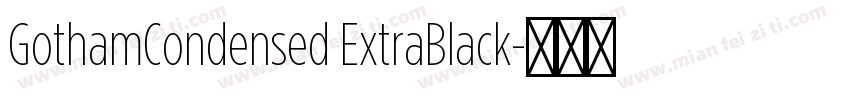 GothamCondensed ExtraBlack字体转换